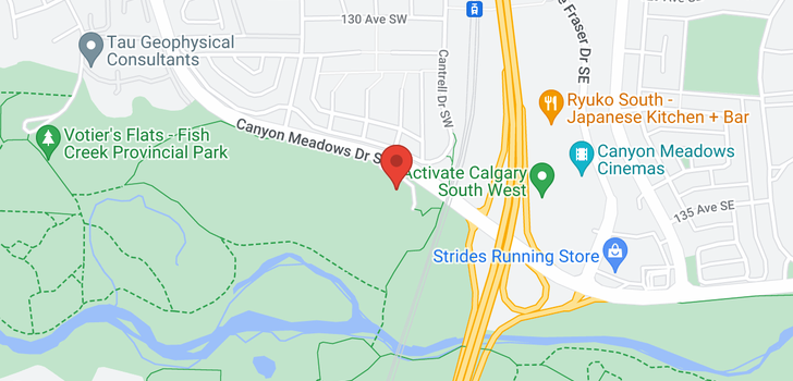 map of 501 505 Canyon Meadows Drive SW